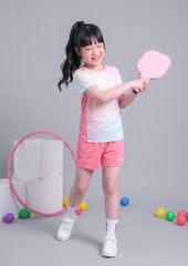 Set Thể Thao Cho Bé Siêu Nhẹ Ultra Light Ombre (Hồng Xanh + Hồng Dâu 04 Form Ngắn)