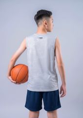 Set Thể Thao Cộc Tay Bé Trai Siêu Nhẹ Ultra Light (Xám Nhạt + Navy 03 Form Ngắn)