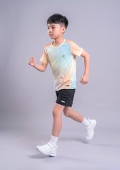 Set Thể Thao Cho Bé Siêu Nhẹ Ultra Light Ombre (Vàng Cam + Đen 09 Form Ngắn)