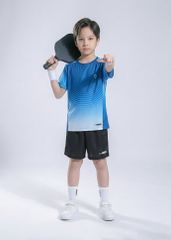 Áo Thun Thể Thao Cho Bé Siêu Nhẹ Ultra Light Xanh Biển Ombre Hoạ Tiết Arcline