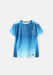 Áo Thun Thể Thao Cho Bé Siêu Nhẹ Ultra Light Xanh Biển Ombre Hoạ Tiết Arcline
