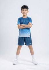 Set Thể Thao Cho Bé Siêu Nhẹ Ultra Light Ombre Hoạ Tiết Arcline (Xanh Biển + Xanh Navy)