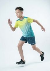 Set Thể Thao Cho Bé Siêu Nhẹ Ultra Light Ombre Hoạ Tiết Trừu Tượng (Xanh Lá + Xanh Xám)