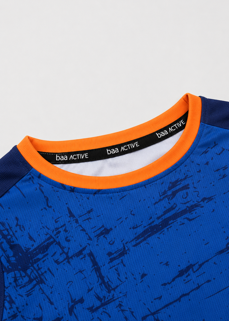 Set Thun Thể Thao Cho Bé Siêu Mát Ultra Cool Navy Hoạ Tiết Speed Slash 02
