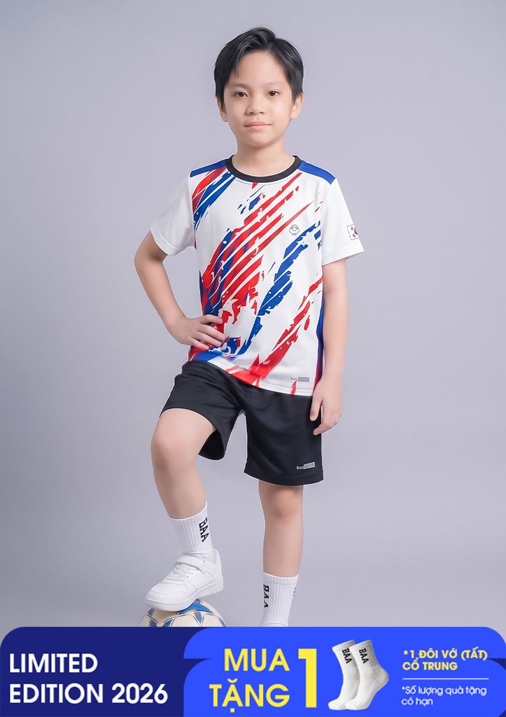Set Thun Thể Thao Cho Bé Siêu Mát Ultra Cool World Cup Đội Tuyển Hàn Quốc