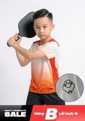 Áo Thun Thể Thao Cho Bé Siêu Nhẹ Ultra Light Đỏ Ombre Hoạ Tiết Isometric