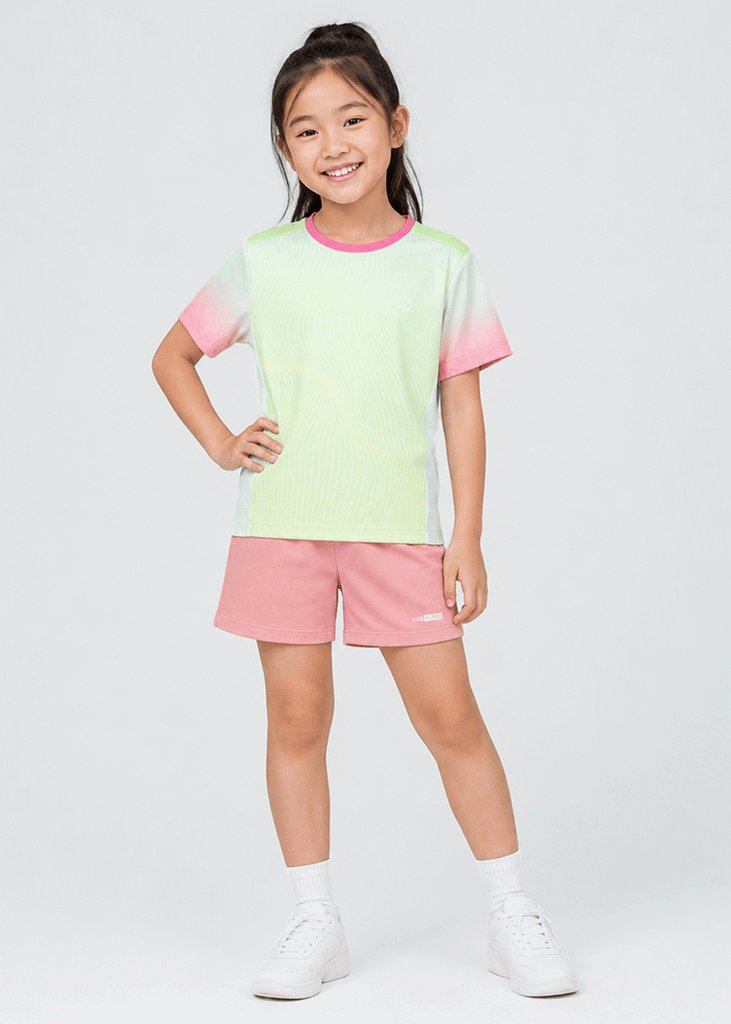 Quần Short Thể Thao Cho Bé Siêu Nhẹ Ultra Light Hồng Nhạt 04 (Form Ngắn)