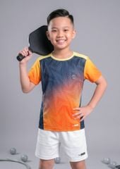 Set Thể Thao Cho Bé Siêu Nhẹ Ultra Light Họa Tiết Lightning (Cam + Trắng 03 Form Ngắn)