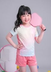Set Thể Thao Cho Bé Siêu Nhẹ Ultra Light Ombre (Hồng Xanh + Hồng Dâu 04 Form Ngắn)