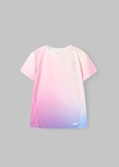 Áo Thun Thể Thao Cho Bé Siêu Nhẹ Ultra Light Hồng Tím Ombre Hoạ Tiết 02