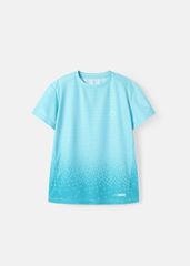 Áo Thun Thể Thao Cho Bé Siêu Nhẹ Ultra Light Xanh Ngọc Ombre Hoạ Tiết