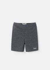 Quần Biker Bé Gái Thun Gân Xám Đậm