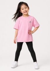 Quần Legging Bé Gái Gân Đen 02