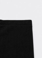 Quần Legging Bé Gái Gân Đen 02