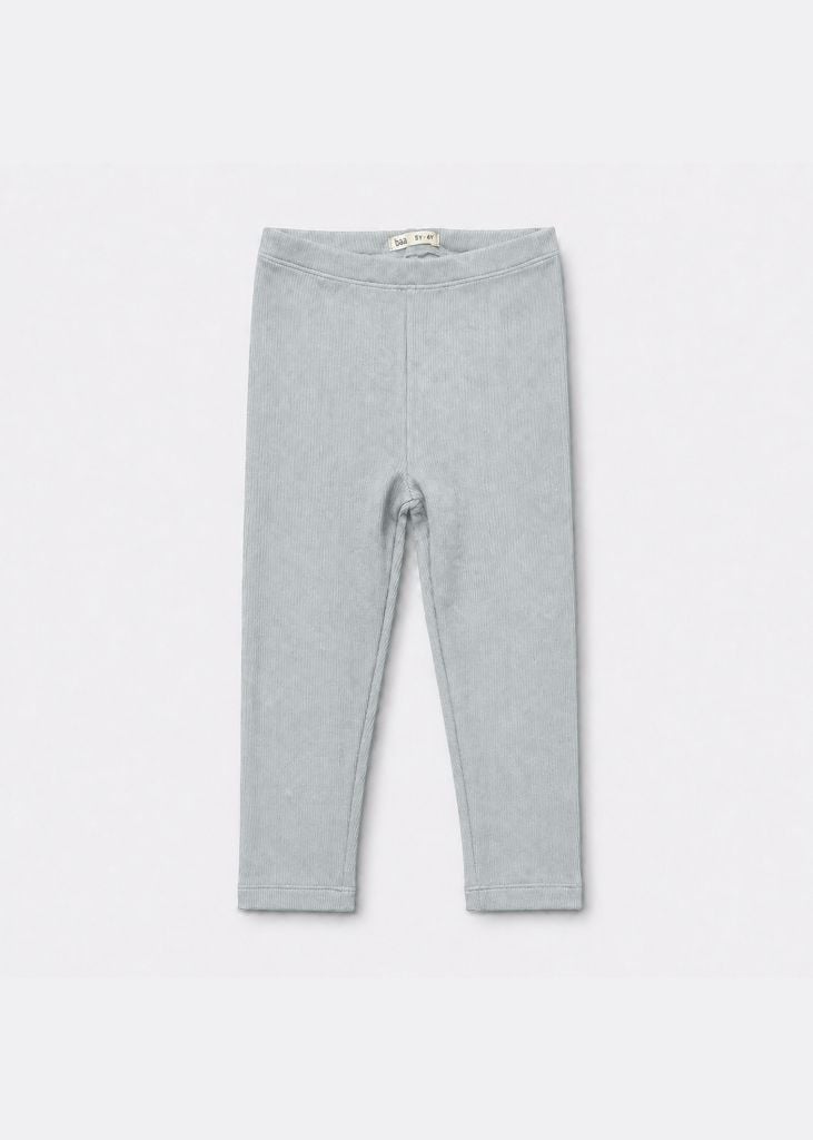 Quần Legging Bé Gái Gân Xám 02