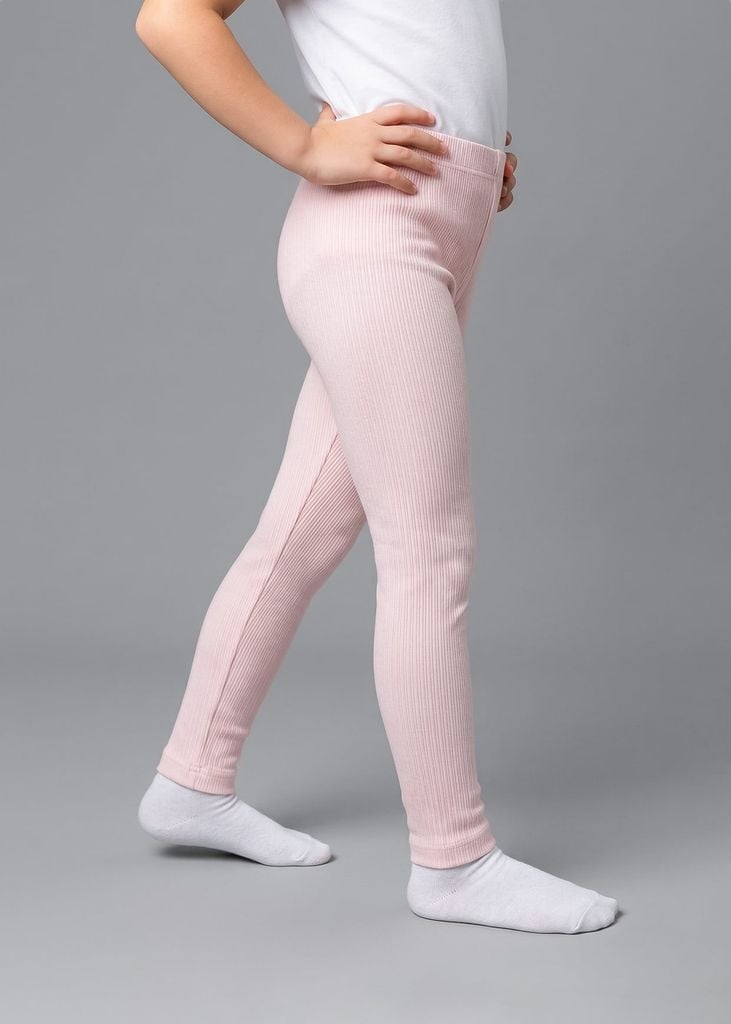 Quần Legging Bé Gái Hồng Đất