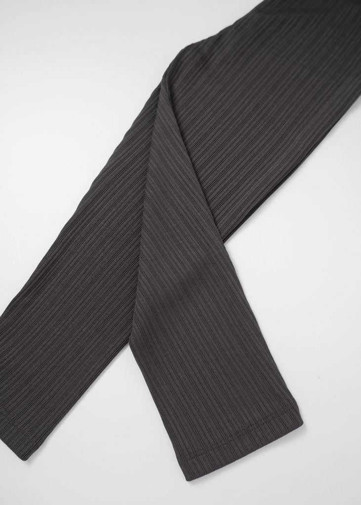 Quần Legging Bé Gái Thun Gân Xám Đậm GC-QU32D-09