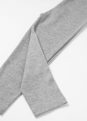 Quần Legging Bé Gái Thun Gân Xám Nhạt