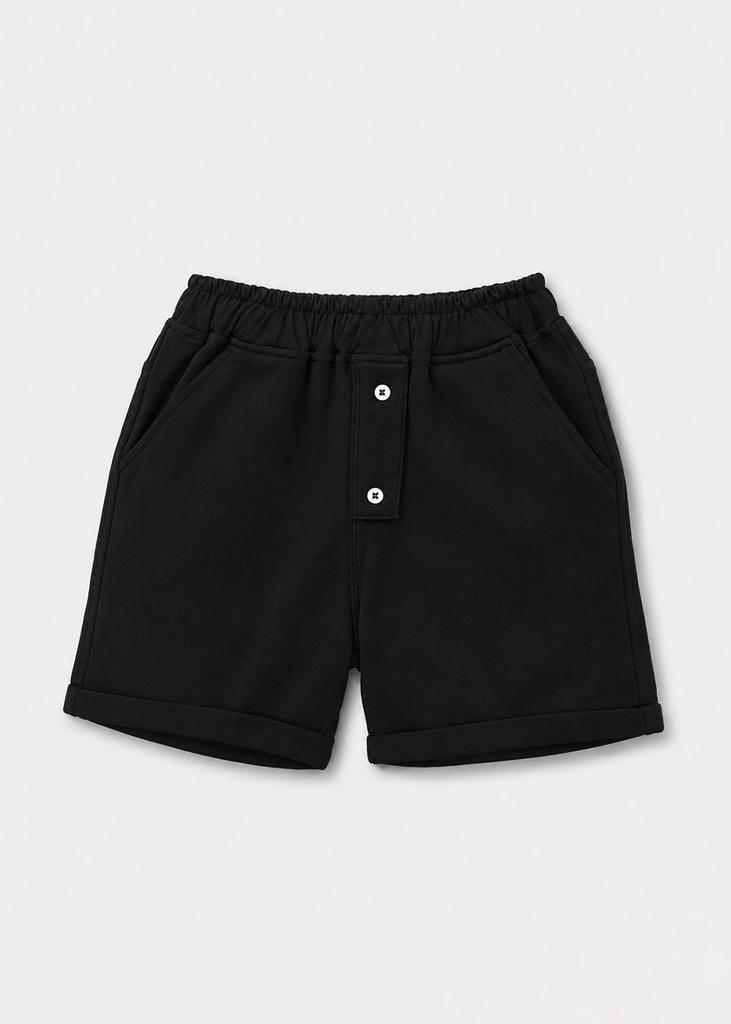Quần Short Bé Trai Da Cá Đen