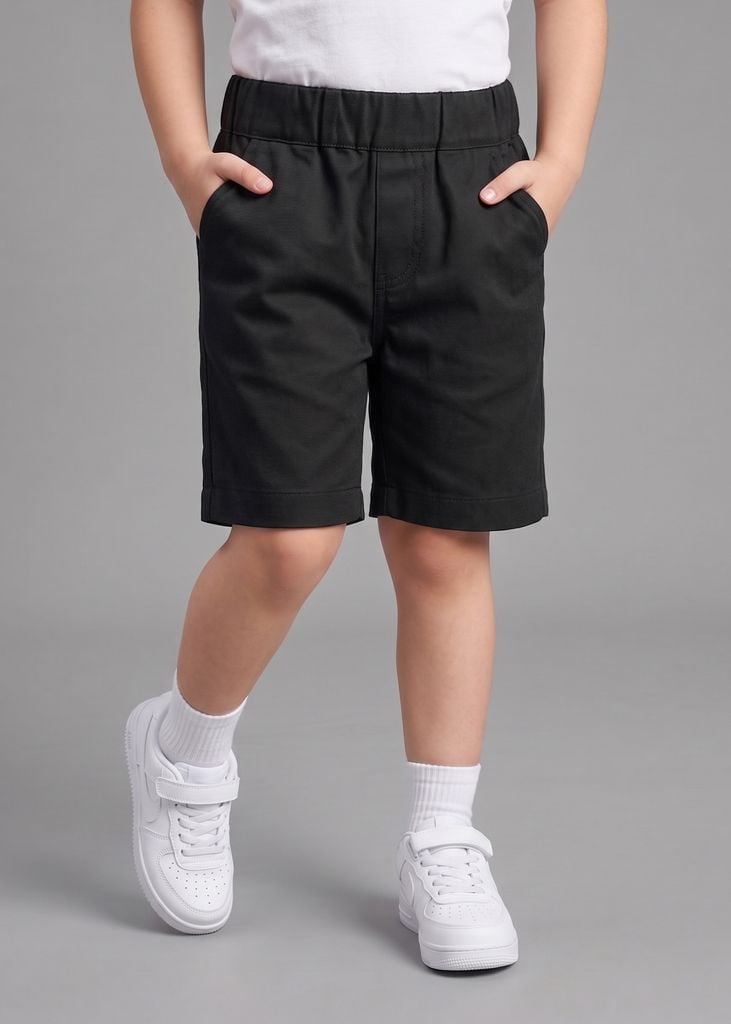 Quần Short Bé Trai Khakis Đen