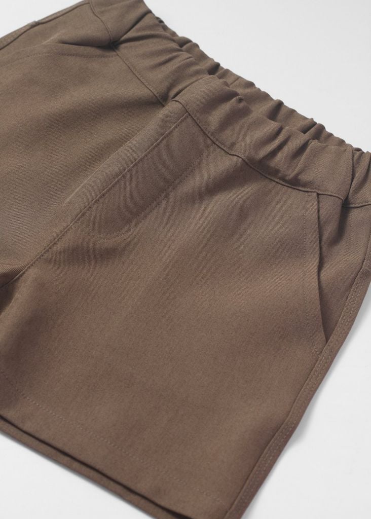 Quần Short Bé Trai Khakis Vân Nâu