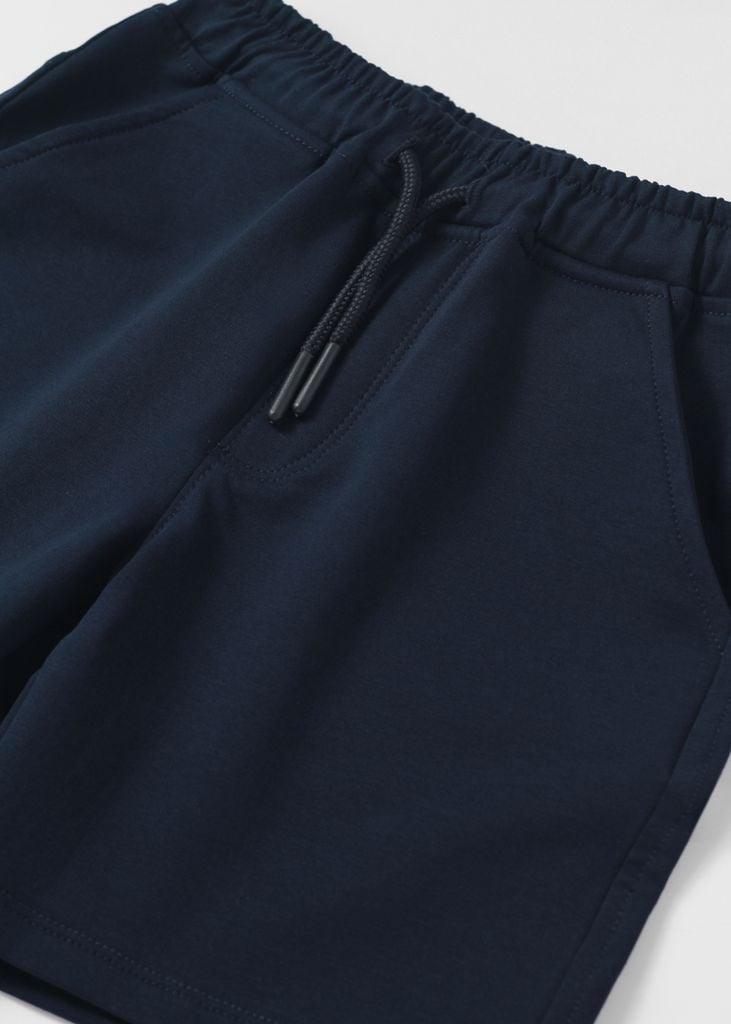 Quần Short Da Cá Bé Trai Xanh Navy