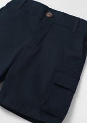 Quần Short Khakis Bé Trai Túi Hộp Navy