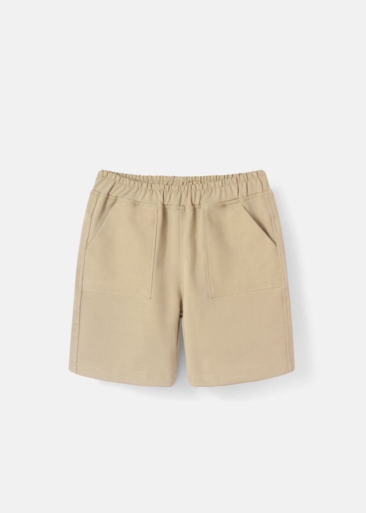 Quần Short Phối Túi Bé Trai Be