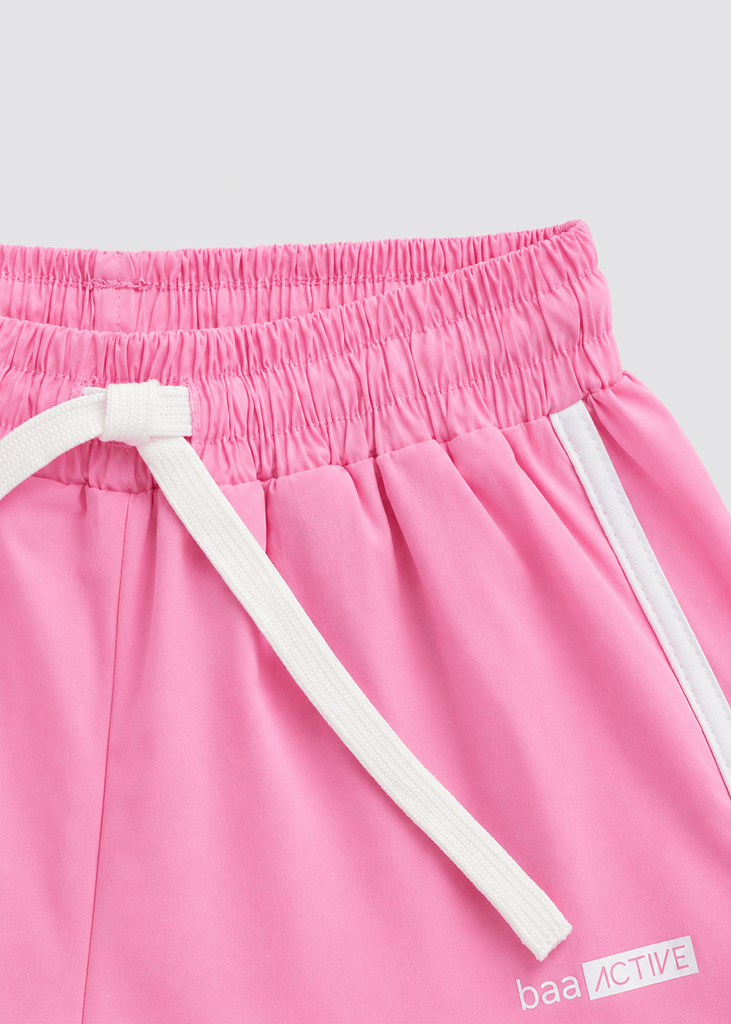 Quần Short Thể Thao Bé Gái Siêu Nhẹ Ultra Light Dù Hồng
