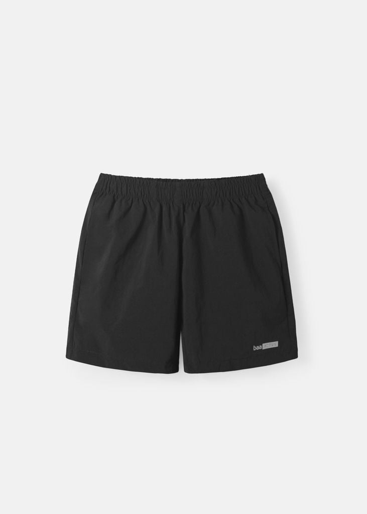 Quần Short Thể Thao Bé Trai Siêu Nhẹ Ultra Light Dù Đen