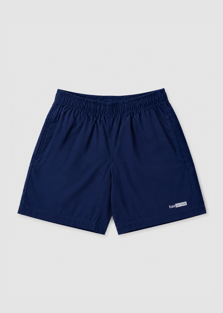 Quần Short Thể Thao Bé Trai Siêu Nhẹ Ultra Light Dù Navy 02