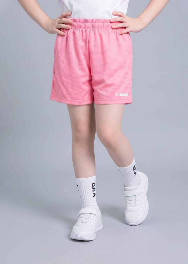 Quần Short Thể Thao Cho Bé Siêu Nhẹ Ultra Light Hồng 03