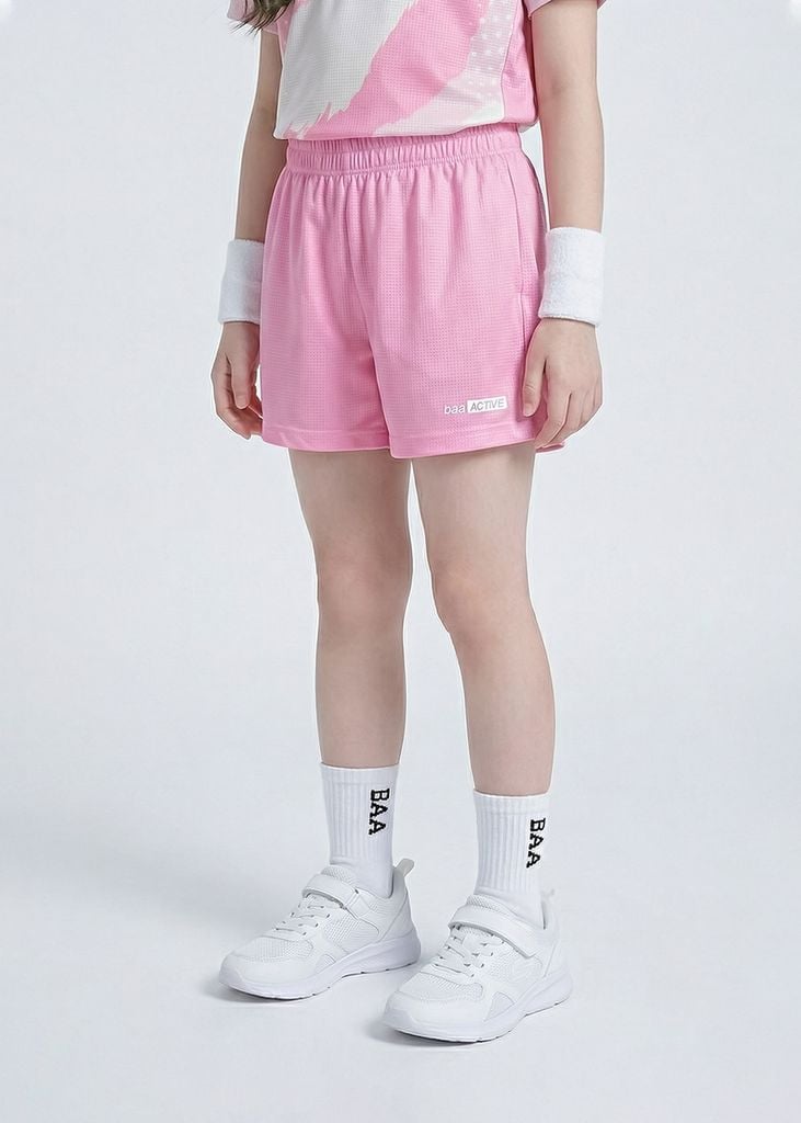 Quần Short Thể Thao Cho Bé Siêu Nhẹ Ultra Light Hồng Nhạt
