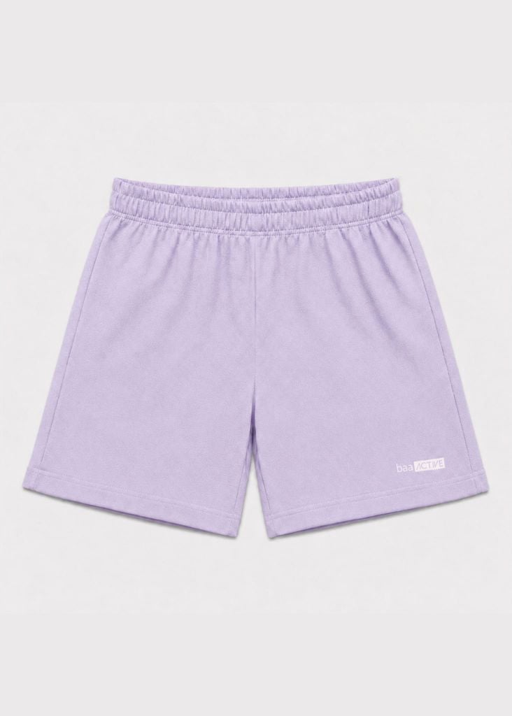 Quần Short Thể Thao Cho Bé Siêu Nhẹ Ultra Light Tím Nhạt 04 (Form Ngắn)