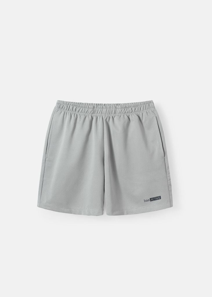Quần Short Thể Thao Cho Bé Siêu Nhẹ Ultra Light Xám Chì