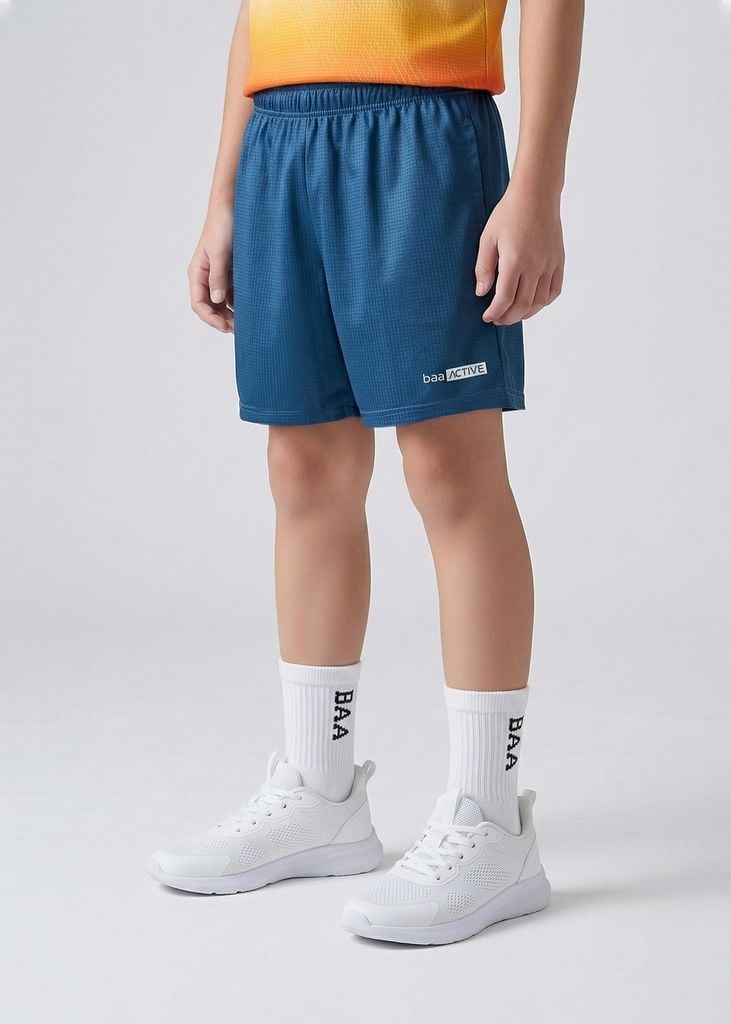 Quần Short Thể Thao Cho Bé Siêu Nhẹ Ultra Light Xanh Navy 03