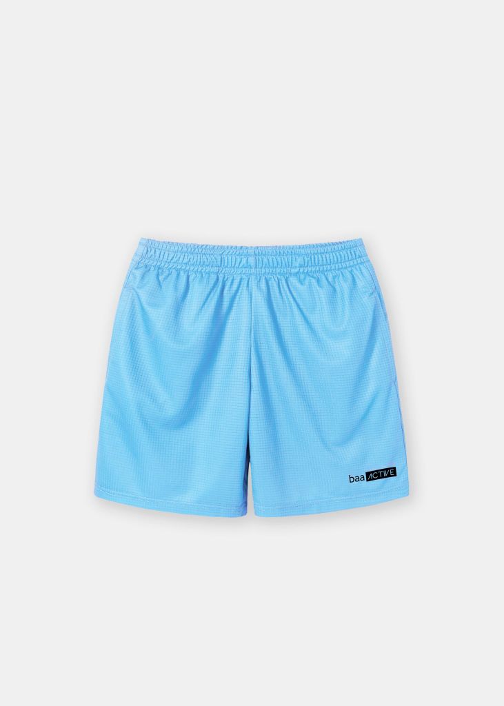 Quần Short Thể Thao Cho Bé Siêu Nhẹ Ultra Light Xanh Nhạt
