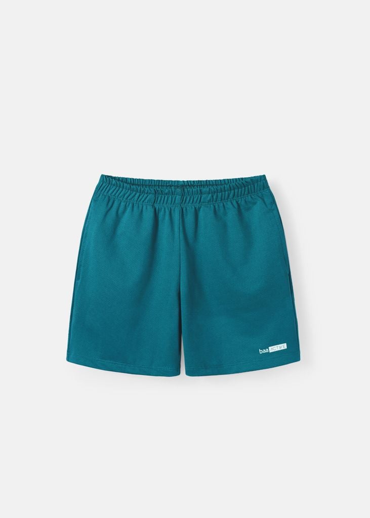 Quần Short Thể Thao Cho Bé Siêu Nhẹ Ultra Light Xanh Teal 02*