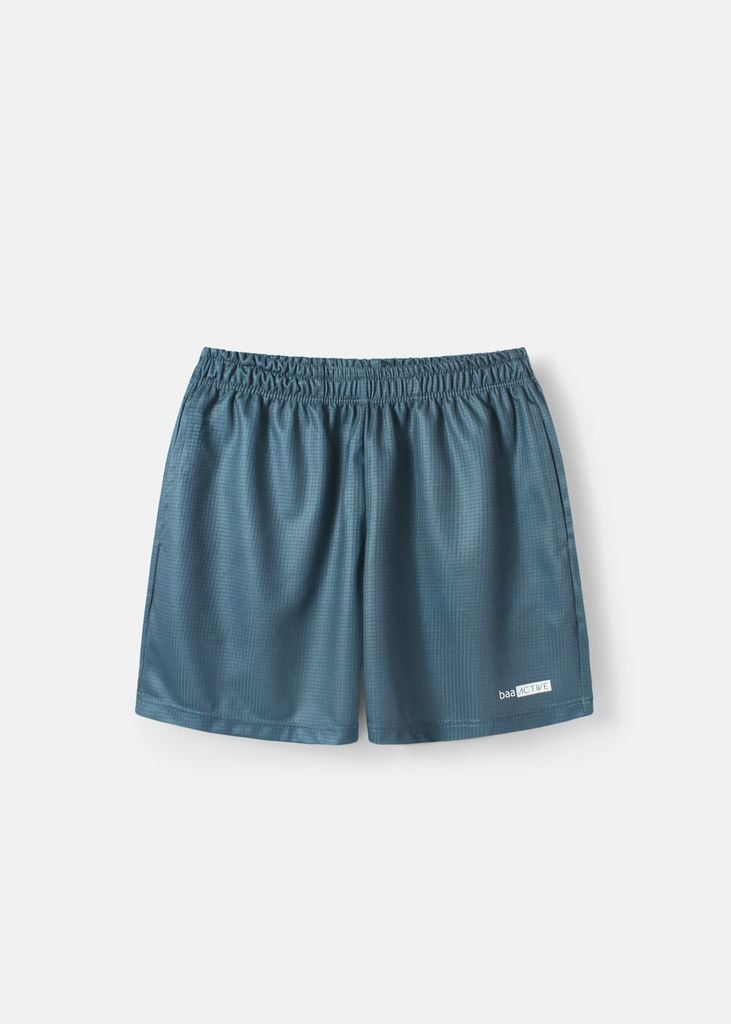 Quần Short Thể Thao Cho Bé Siêu Nhẹ Ultra Light Xanh Xám