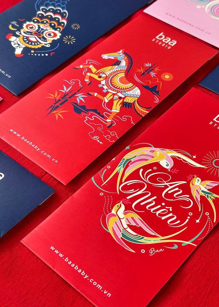 Set 3 Bao Lì Xì Tết 2026