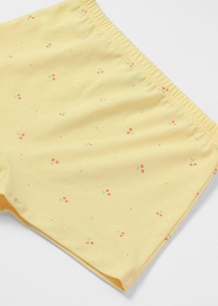 Set 3 Quần Chip Đùi Cotton Bé Gái Hoạ Tiết Cherry (Ngẫu Nhiên)