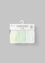 Set 3 Quần Chip Đùi Cotton Bé Gái Hoạ Tiết Ngẫu Nhiên