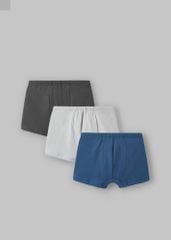 Set 3 Quần Chip Đùi Cotton Bé Trai Xanh Phối