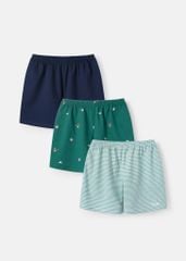 Set 3 Quần Short Thun Mặc Nhà Bé Trai Xanh Phối (Ngẫu Nhiên) BC-QU28N-03