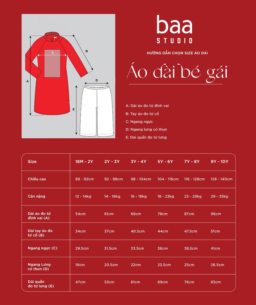 Set Áo Dài Thêu Cao Cấp Bé Gái Hồng Vườn Xuân