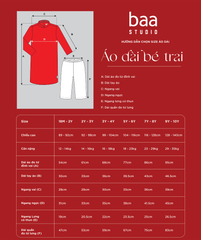 Set Áo Dài Thêu Cao Cấp Bé Trai Đỏ Cá Chép