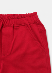Set Áo Form Rộng Bé Trai & Quần Short Trắng Phối Đỏ Saigon