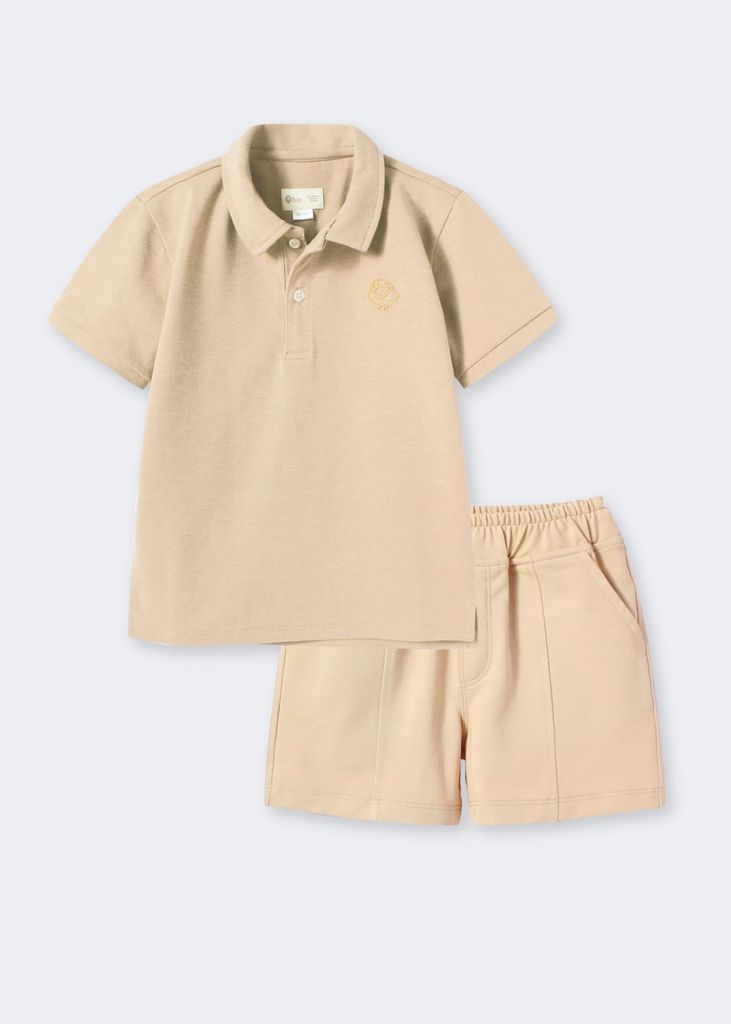 Set Polo Bé Trai Be Thêu Logo 03
