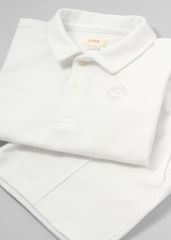 Set Polo Bé Trai Trắng Thêu Logo