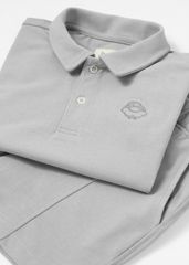 Set Polo Bé Trai Xám Thêu Logo 03